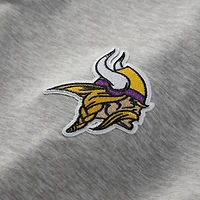 Sweat à capuche Antigua Heather gris/violet pour homme des Vikings du Minnesota