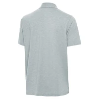 Polo Par 3 gris chiné Antigua pour homme, coupe grande et taille, des Vikings du Minnesota