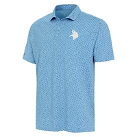 Polo bleu clair Antigua pour homme, motif scintillant, Vikings du Minnesota