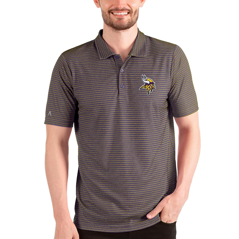 Polo violet Antigua pour homme, motif Esteem des Vikings du Minnesota