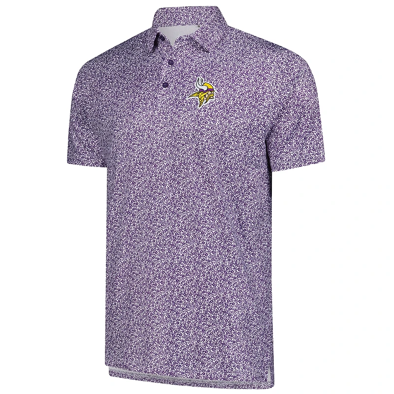 Polo violet à motifs floraux des Vikings du Minnesota pour homme