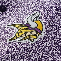 Men's Antigua Purple Minnesota Vikings Field Ditsy Polo