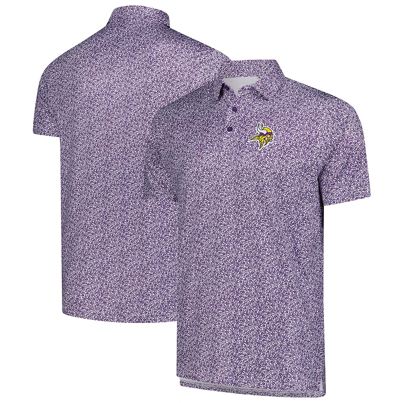 Polo violet à motifs floraux des Vikings du Minnesota pour homme