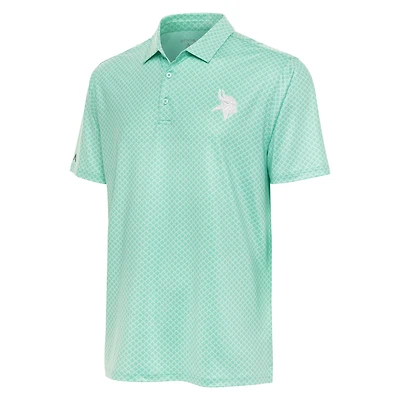 Polo Dawdle bleu sarcelle Antigua pour homme des Vikings du Minnesota