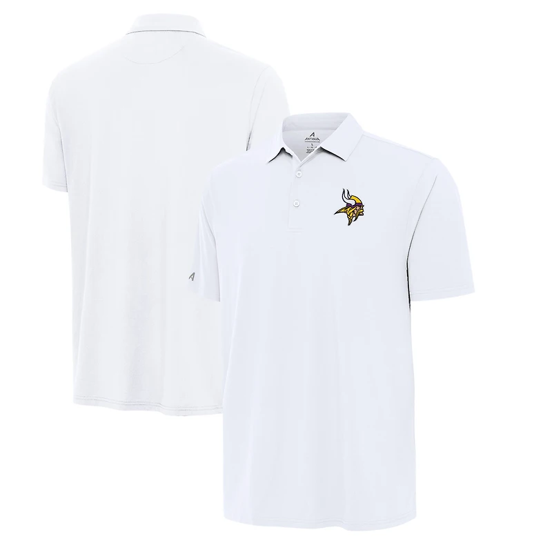Polo blanc Antigua Era des Vikings du Minnesota pour homme