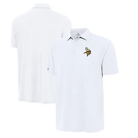 Polo blanc Antigua Era des Vikings du Minnesota pour homme