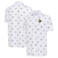 Polo de feux d'artifice des Minnesota Vikings d'Antigua blanc pour hommes