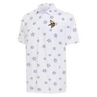 Polo de feux d'artifice des Minnesota Vikings d'Antigua blanc pour hommes