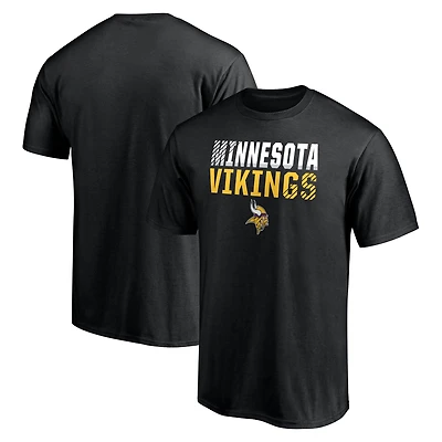 Men's Black Minnesota Vikings Fade Out T-Shirt