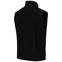 Débardeur entièrement zippé en polaire Houston Vikings du Minnesota noir pour homme