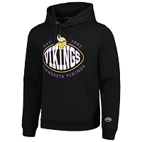 Men's BOSS X NFL Black Minnesota Vikings Touchback Pullover Hoodie