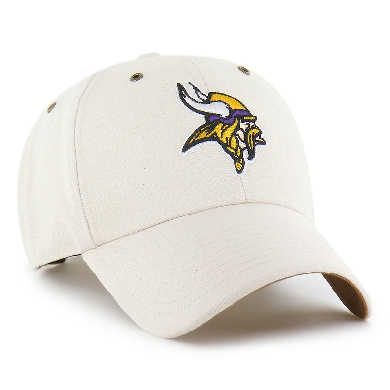 Men's Carhartt x '47 Natural Minnesota Vikings Undyed Clean Up Adjustable Hat