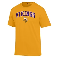Men's Champion Gold Minnesota Vikings Arch Over Logo T-Shirt
