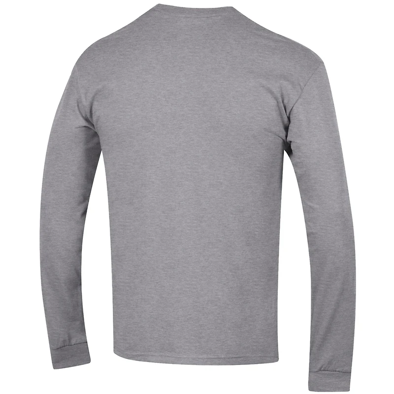 Men's Champion  Heather Gray Minnesota Vikings Seal Long Sleeve T-Shirt