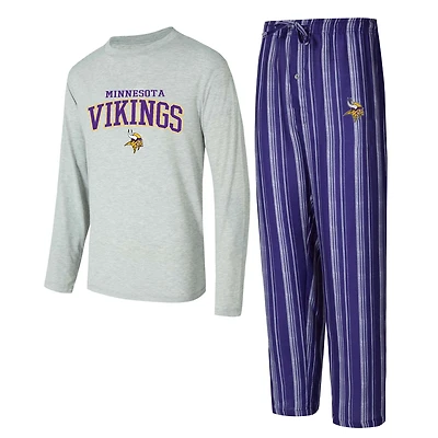 Ensemble de nuit pour homme avec t-shirt à manches longues et pantalon sport Minnesota Vikings Petition