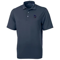 Polo recyclé Virtue Eco Pique bleu marine pour homme, modèle Cutter & Buck, des Minnesota Vikings, de grande taille