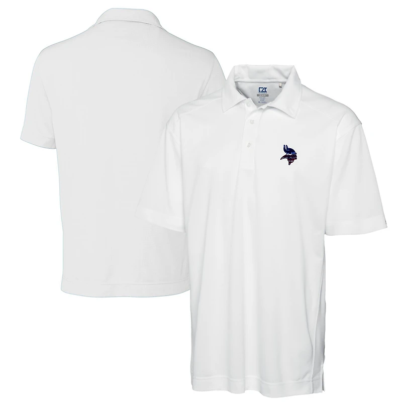 Polo texturé solide DryTec Genre pour homme, blanc, des Vikings du Minnesota, de coupe et taille grande
