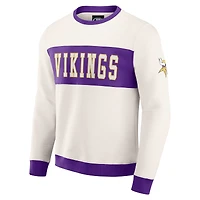 Sweat-shirt colorblock crème pour homme de la collection Darius Rucker Fanatics, des Vikings du Minnesota