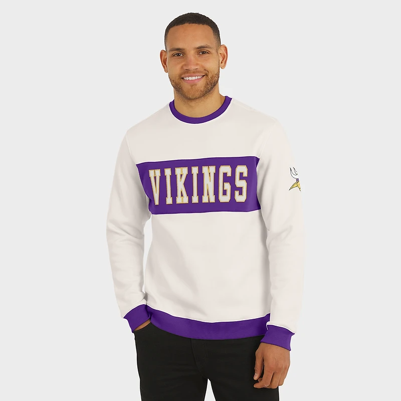 Sweat-shirt colorblock crème pour homme de la collection Darius Rucker Fanatics, des Vikings du Minnesota