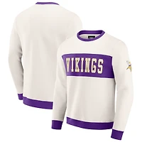 Sweat-shirt colorblock crème pour homme de la collection Darius Rucker Fanatics, des Vikings du Minnesota