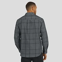 Men's Darius Rucker Collection by Fanatics Gray Minnesota Vikings Micro Corduroy Plaid Button Up Shirt