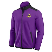Men's Darius Rucker Collection by Fanatics Purple Minnesota Vikings Color Block Polar Fleece Full-Zip Jacket