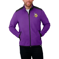 Men's Darius Rucker Collection by Fanatics Purple Minnesota Vikings Color Block Polar Fleece Full-Zip Jacket