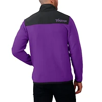 Veste polaire entièrement zippée à blocs de couleurs pour hommes la collection Darius Rucker Fanatics des Minnesota Vikings