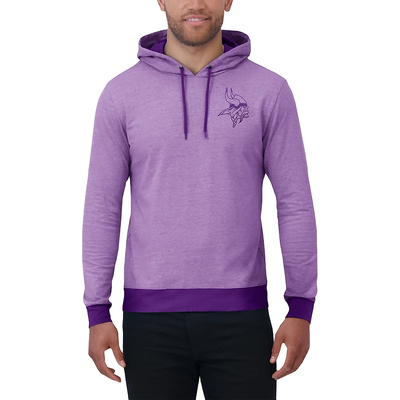 Sweat à capuche en tricot ton sur violet des Vikings du Minnesota pour homme de la collection Darius Rucker par Fanatics