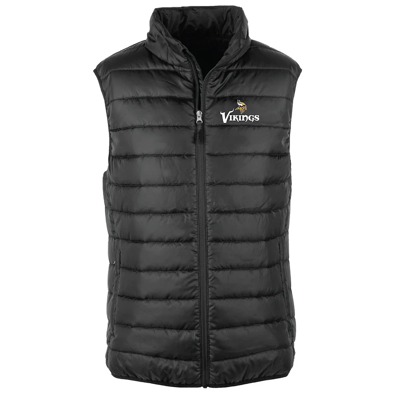 Men's Dunbrooke Black Minnesota Vikings Alberta Full-Zip Puffer Vest
