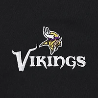 Men's Dunbrooke Black Minnesota Vikings All-Star Tech Quarter-Zip Top