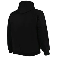 Dunbrooke Black Minnesota Vikings Big & Tall Dakota Sweat à capuche en toile Veste entièrement zippée