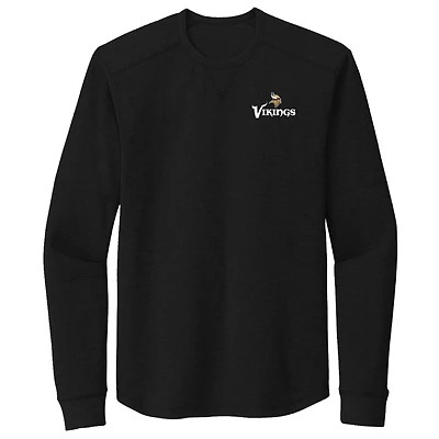 Men's Dunbrooke Black Minnesota Vikings Cavalier Thermal Long Sleeve T-Shirt