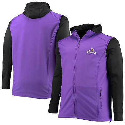 Veste à capuche zippée intégrale Dunbrooke pour hommes Minnesota Vikings Tailles Big & Tall Alpha violet/noir