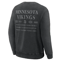 Men's Fanatics Black Minnesota Vikings Deep Route Pullover Sweatshirt