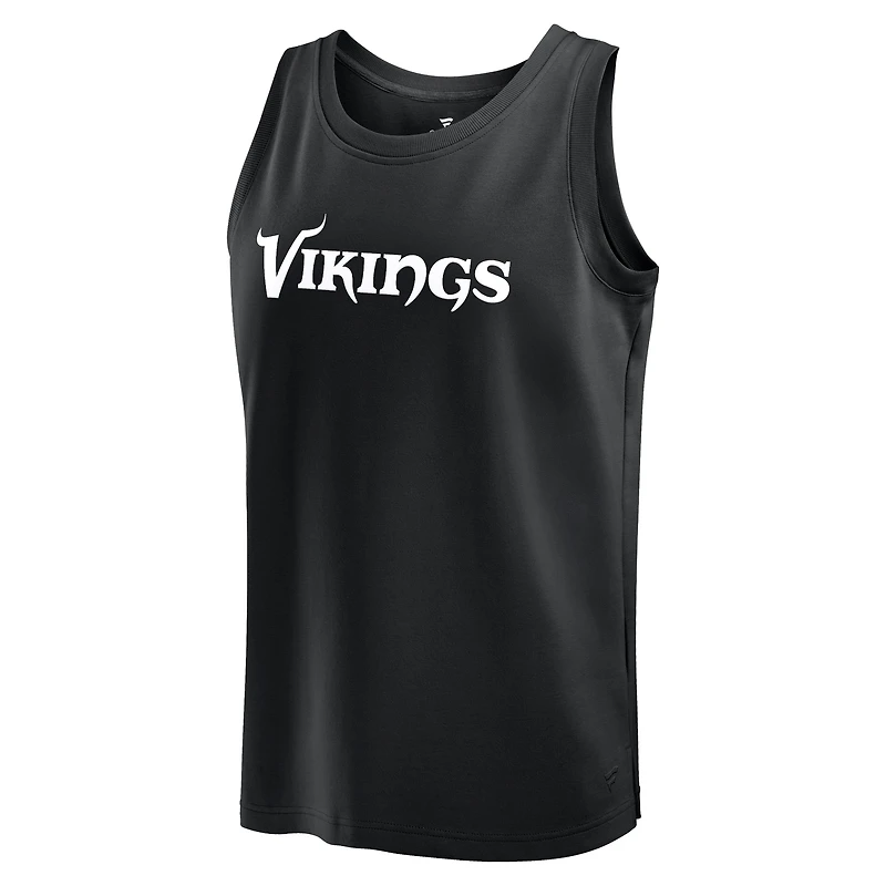Men's Fanatics Black Minnesota Vikings Elements Tank Top