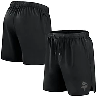 Short Fanatics noir pour homme, style micro ton sur ton, le bureau des Vikings du Minnesota