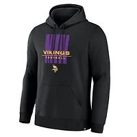 Sweat à capuche noir Fanatics pour homme des Vikings du Minnesota, plaqueur droit, Legacy