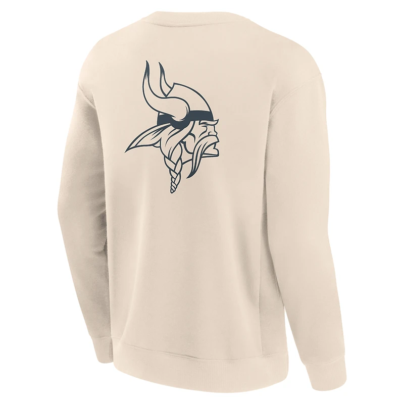 Sweat-shirt à capuche pour homme Fanatics crème Minnesota Vikings Elements Future Ground Lettering