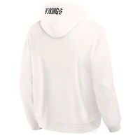 Sweat à capuche oversize crème Minnesota Vikings pour homme de Fanatics