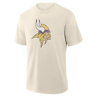 Men's Fanatics  Cream Minnesota Vikings Slub T-Shirt