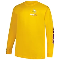 T-shirt à manches longues Fanatics Gold Minnesota Vikings Big & Tall Clock Management Legacy pour homme