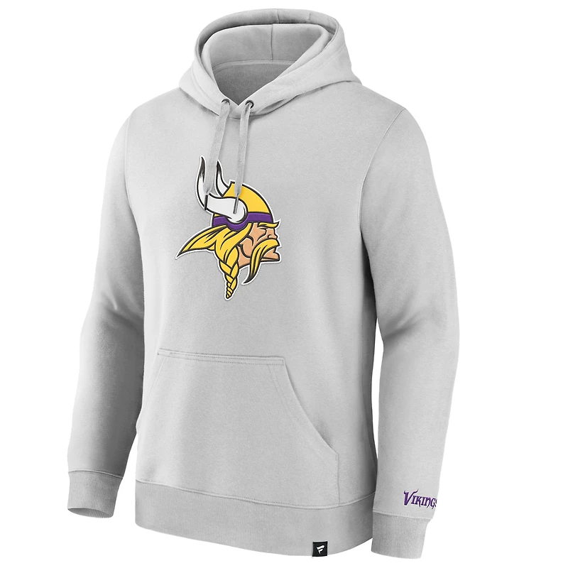 Sweat à capuche en polaire gris fanatiques pour hommes Minnesota Vikings Legacy