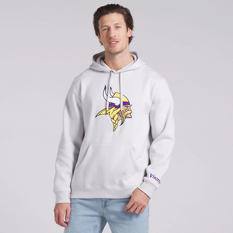 Sweat à capuche en polaire gris fanatiques pour hommes Minnesota Vikings Legacy