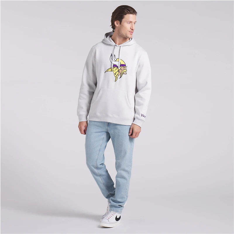 Sweat à capuche en polaire gris fanatiques pour hommes Minnesota Vikings Legacy