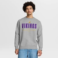 Sweat-shirt Fanatics gris chiné pour homme, coupe directe des Vikings du Minnesota, Legacy
