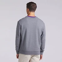 Men's Fanatics  Heather Gray Minnesota Vikings Loop Terry Pullover Sweatshirt