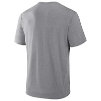 Men's Fanatics Heather Gray Minnesota Vikings Pass Rush Tri-Blend T-Shirt
