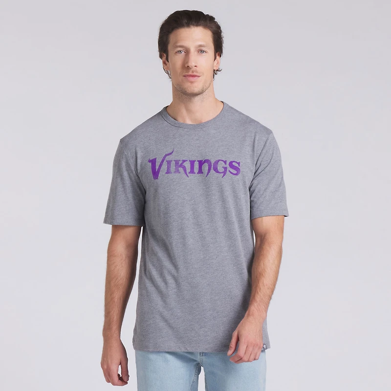 Men's Fanatics Heather Gray Minnesota Vikings Pass Rush Tri-Blend T-Shirt