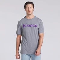 Men's Fanatics Heather Gray Minnesota Vikings Pass Rush Tri-Blend T-Shirt